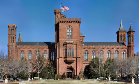 The Smithsonian Building in Washington D.C., United States. Edit of Wikipedia Image Smithsonian Building