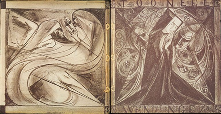 Wendingen, 1919, II 9 10, progetto della copertina di J. Toorop
