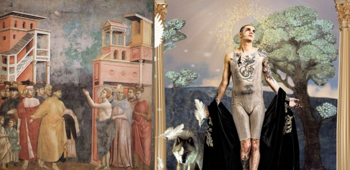 Achille Lauro e le scene di San Francesco nella Basilica Maggiore di Assisi