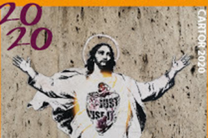 Street Art per il nuovo francobollo Vaticano. Ecco chi è l’autore (ignaro) dell’opera