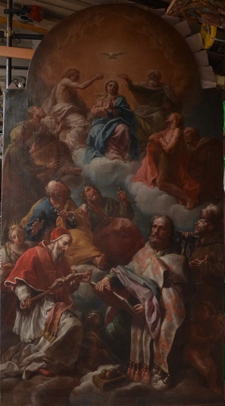 Étienne Parrocel, Incoronazione della Vergine con Santi, 1732. Chiesa Collegiata di Santa Maria degli Angeli, Filottrano