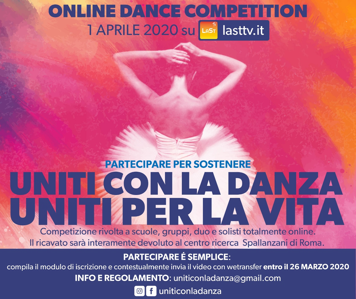 Locandina UNITI CON LA DANZA UNITI PER LA VITA