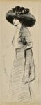 Adriana Bisi Fabbri, Figurino di moda, 1911 ca., china su carta, 29 x 10,8 cm. Collezione G.M.C. Photo Manusardi