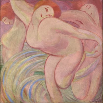 Adriana Bisi Fabbri, La danza, 1914, olio su tela, 70 x 70 cm. Collezione E.C. Photo Manusardi