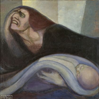 Adriana Bisi Fabbri, Madre, 1917, olio su tela, 70 x 70 cm. Collezione M.C. Photo Manusardi