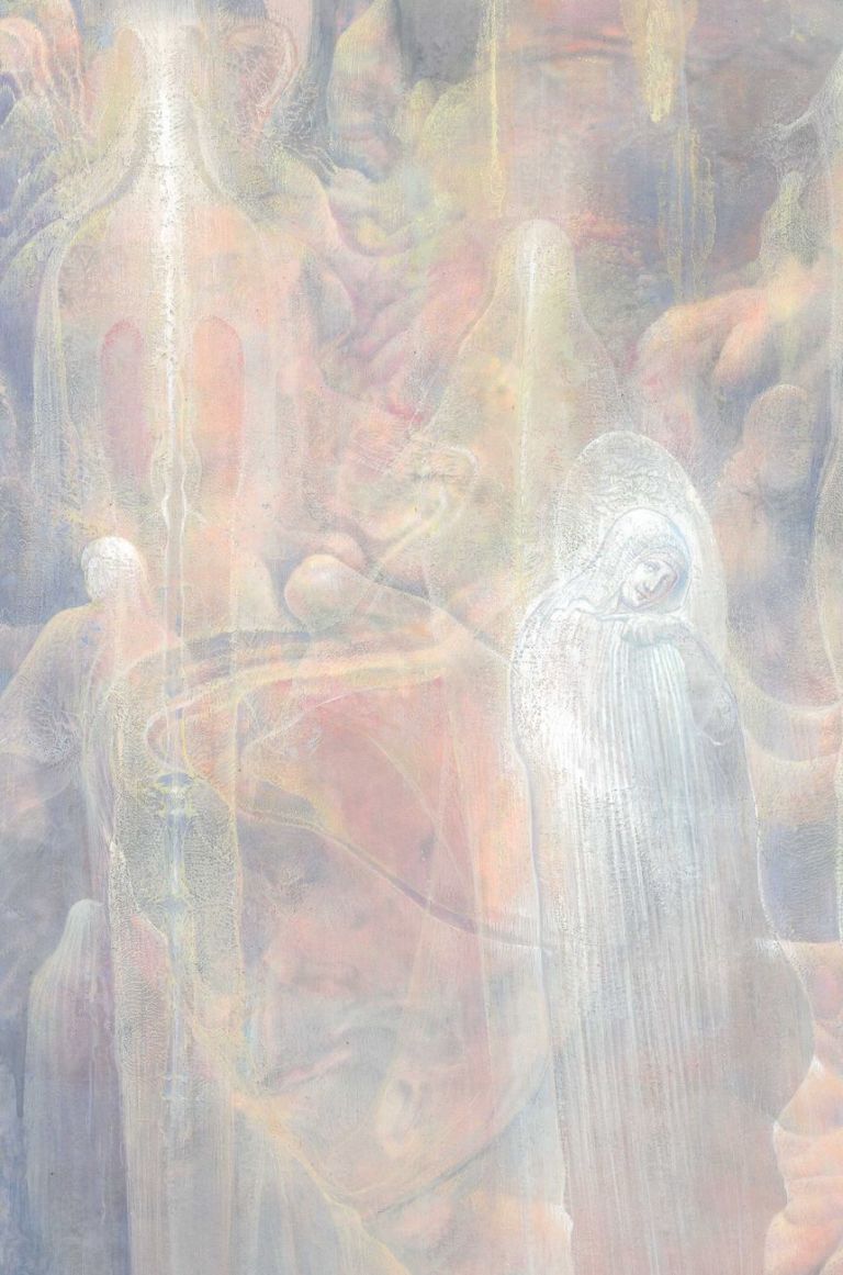 Agostino Arrivabene, illustrazione per la Divina Commedia, Canto III Paradiso (Piccarda Donati e Costanza d'Altavilla)