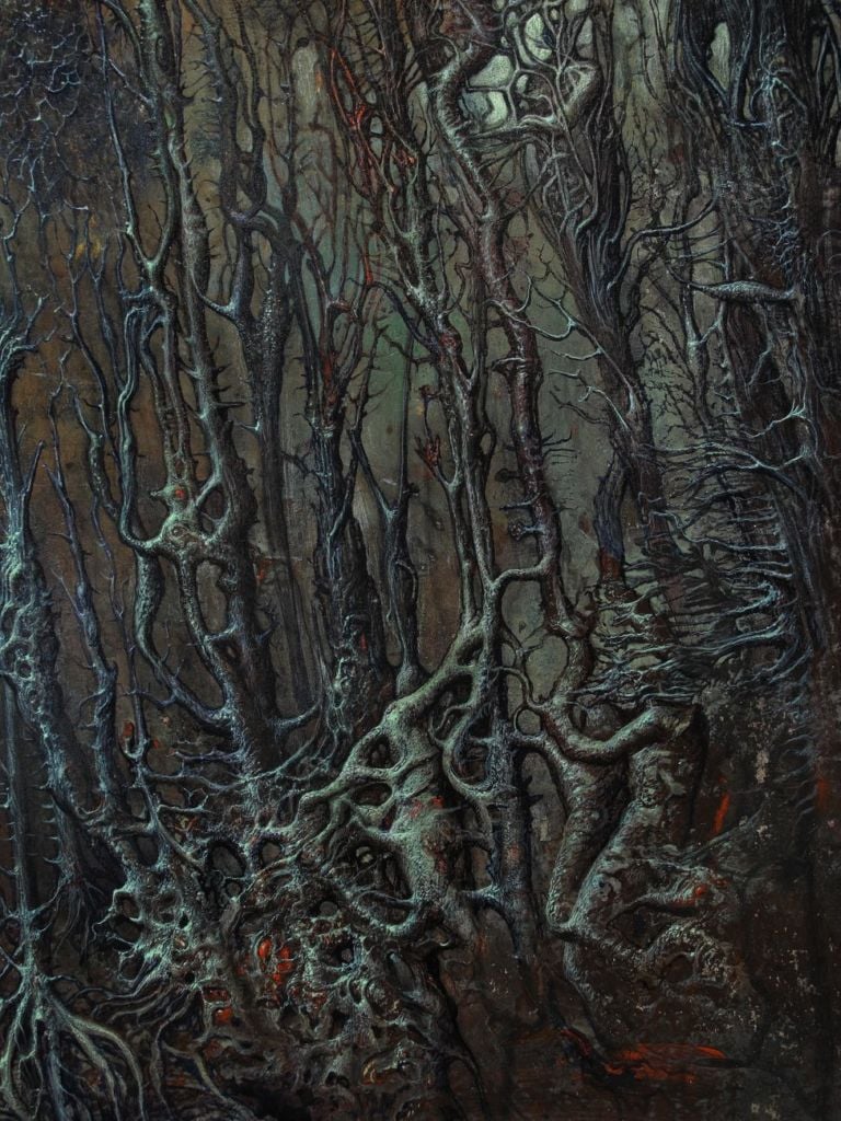 Agostino Arrivabene, illustrazione per la Divina Commedia, Canto XIII Inferno (La foresta dei suicidi)