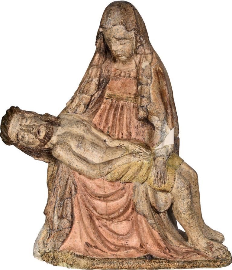 Ambito tedesco, Madonna con Cristo morto “Vesperbild” detta Madonna della Cona, seconda metà sec. XV. Ancona, Mole Vanvitelliana