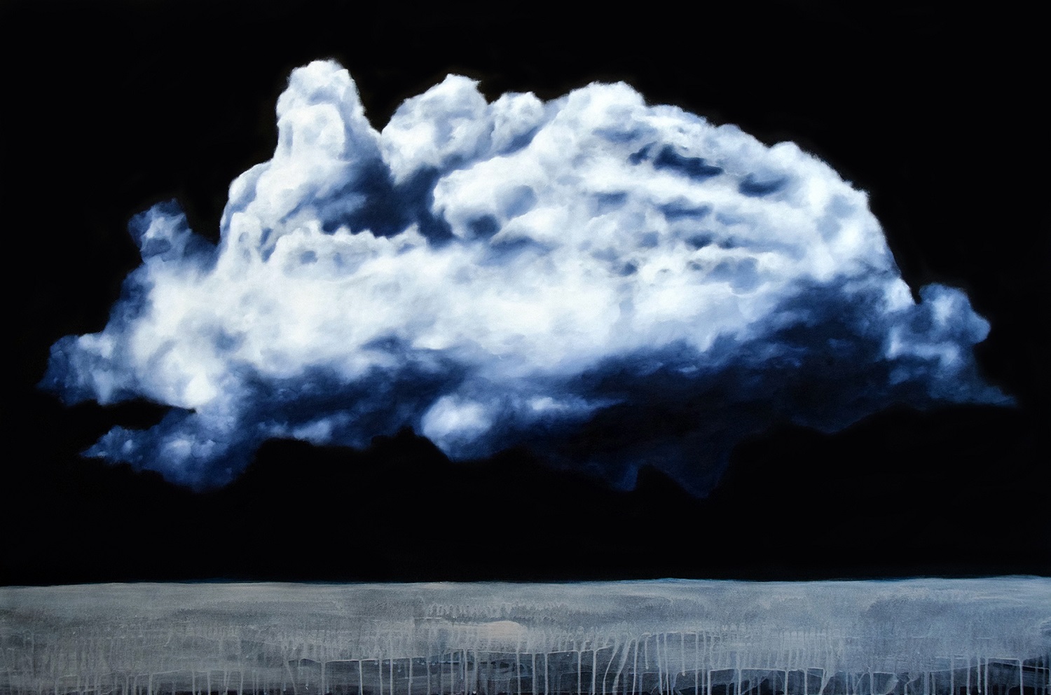 Clouds XVIII oil on canvas cm100x150 2018 Collezione privata
