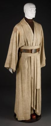 Costume for Obi-Wan Kenobi, played by Alec Guinness (1914-2000) in the 1977 film Star Wars: Episode IV - A New Hope, designed by John Mollo, 1977, USA. © LucasFilms Ltd