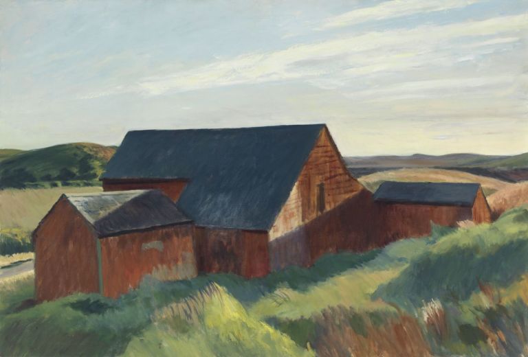 Edward Hopper, Cobb’s Barns, South Truro, 1930-33. Whitney Museum of America Art, New York © Heirs of Josephine Hopper - 2019, ProLitteris, Zurich. Photo © 2019. Digital image Whitney Museum of American Art - Licensed by Scala