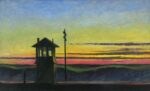 Edward Hopper, Railroad Sunset, 1929. Whitney Museum of American Art, New York © Heirs of Josephine Hopper - 2019, ProLitteris, Zurich. Photo © 2019. Digital image Whitney Museum of American Art - Licensed by Scala