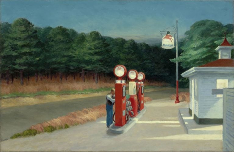 Edward Hopper, Gas, 1940. The Museum of Modern Art, New York © Heirs of Josephine Hopper - 2019, ProLitteris, Zurich. Photo © 2019 Digital image, The Museum of Modern Art, New York - Scala, Florence