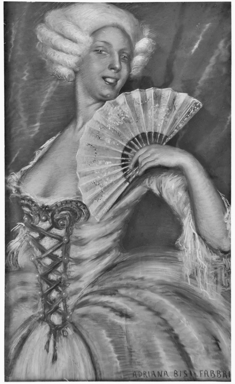Emilio Sommariva, Il ventaglio (Adriana Bisi Fabbri), 1911. Archivio privato