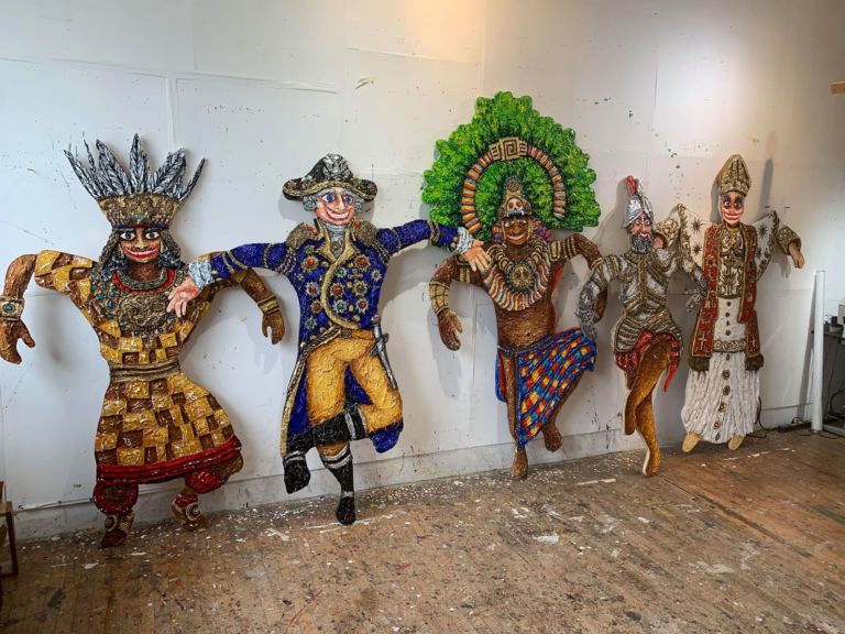 Federico Solmi, le opere nello studio di Brooklyn