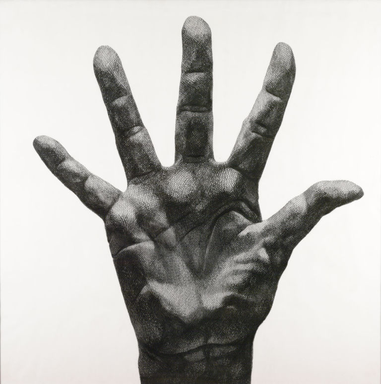 Florentina Pakosta, Large Hand with Fingers Spread (1980ca.), The ALBERTINA Museum, Vienna © Bildrecht, Vienna, 2020