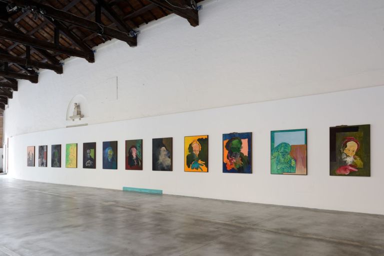 Gianni Politi, Benvenuto (anima del pittore giovane), 2019. Installation view at Centro Arti Visive Pescheria, Pesaro 2019. Photo credit Michele Alberto Sereni