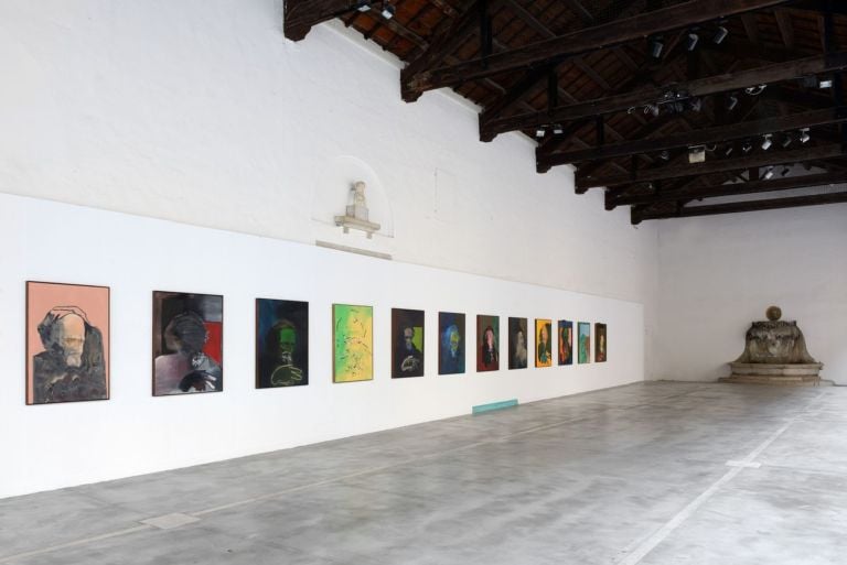 Gianni Politi, Benvenuto (anima del pittore giovane), 2019. Installation view at Centro Arti Visive Pescheria, Pesaro 2019. Photo credit Michele Alberto Sereni