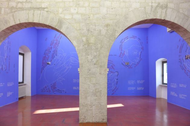 Giuseppe Caccavale. Carmi figurati. Installation view at Galleria Doppelganger, Bari 2020