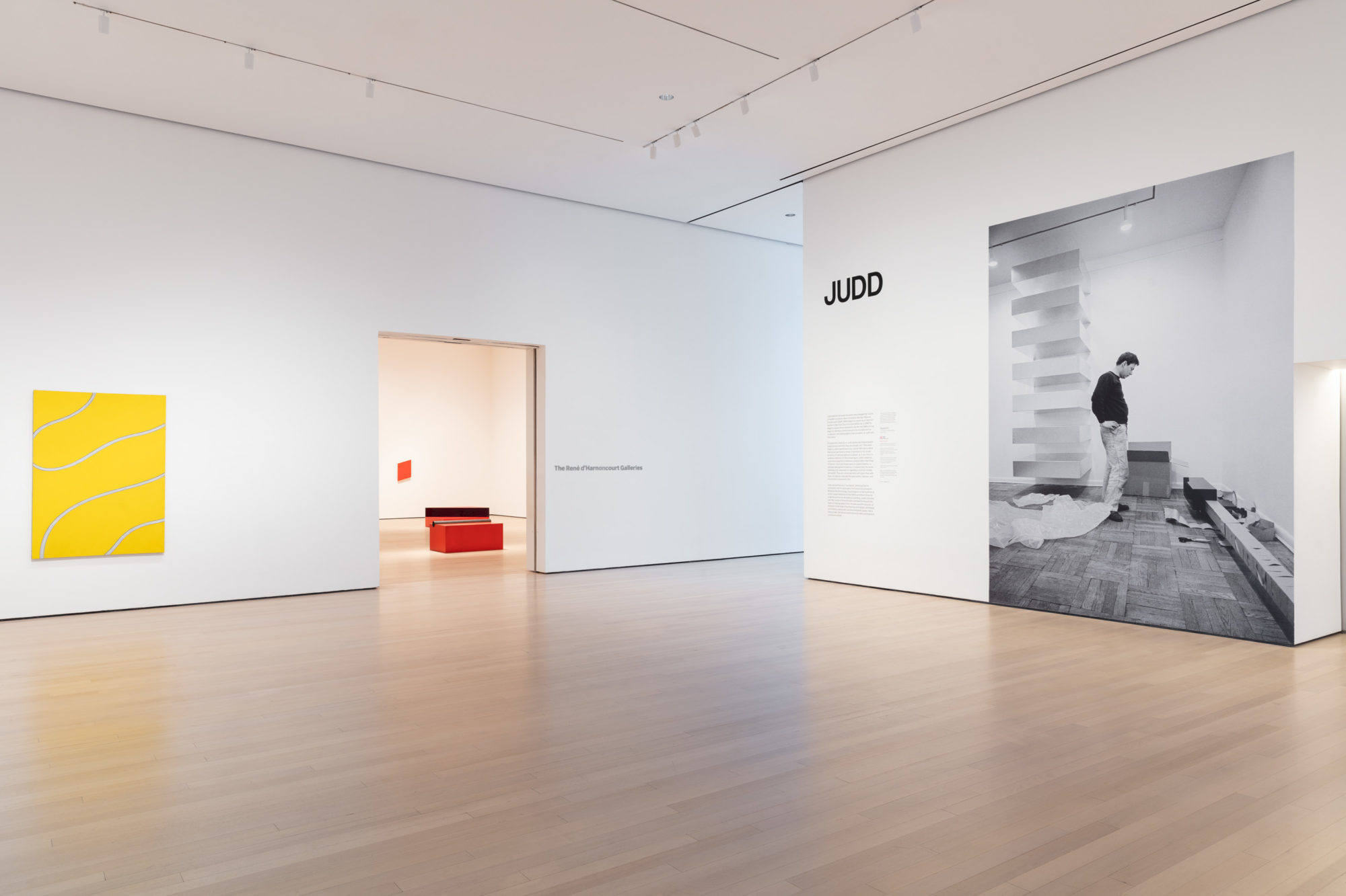 Installation view of Judd, The Museum of Modern Art, New York, March 1–July 11, 2020. Digital Image © 2020 The Museum of Modern Art, New York. Photo by Jonathan Muzikar