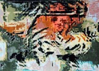 Irene Fenara, Three Thousand Tigers, 2020, arazzo, lana, cm 200x300