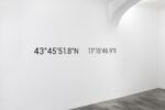 Karin Sander, 43°45'51.8N 11°15'46.8E, 2019. Installation view at Base Progetti per l’arte, Firenze. Photo Leonardo Morfini