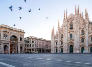 Milano deserta dopo il lockdown