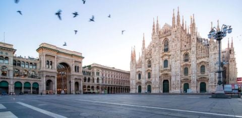 Milano deserta dopo il lockdown