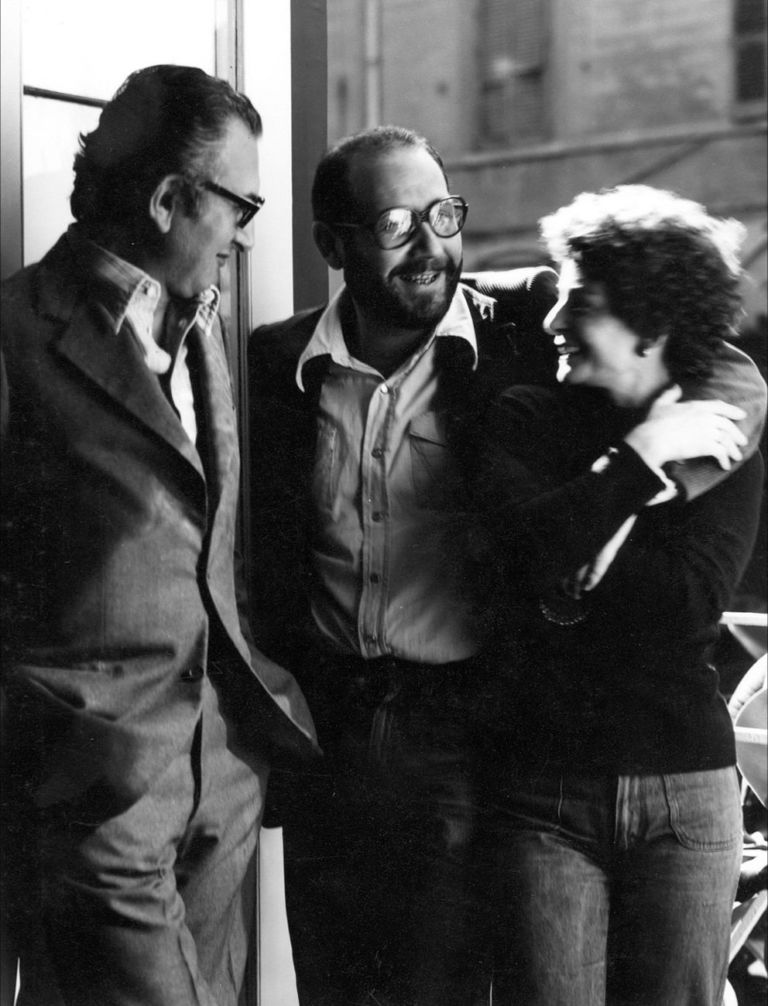 Pasquale Trisorio, Emilio Isgrò, Lucia Trisorio, 1975. Photo Mimmo Jodice