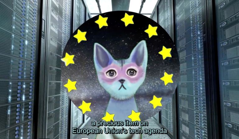 Pinar Yoldas, The Kitty Al Artificial Intelligence for Governance, 2016. Courtesy the artist