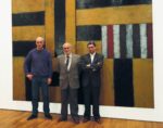Sean Scully, Arthur C. Danto e Demetrio Paparoni alla John Good Gallery, New York 1993. Photo Allan Finkelman. Courtesy John Good