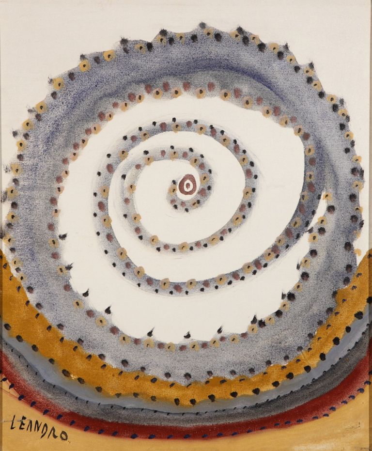 Senza titolo, tecnica mista su tela 60×50 cm. Lecce, collezione privata