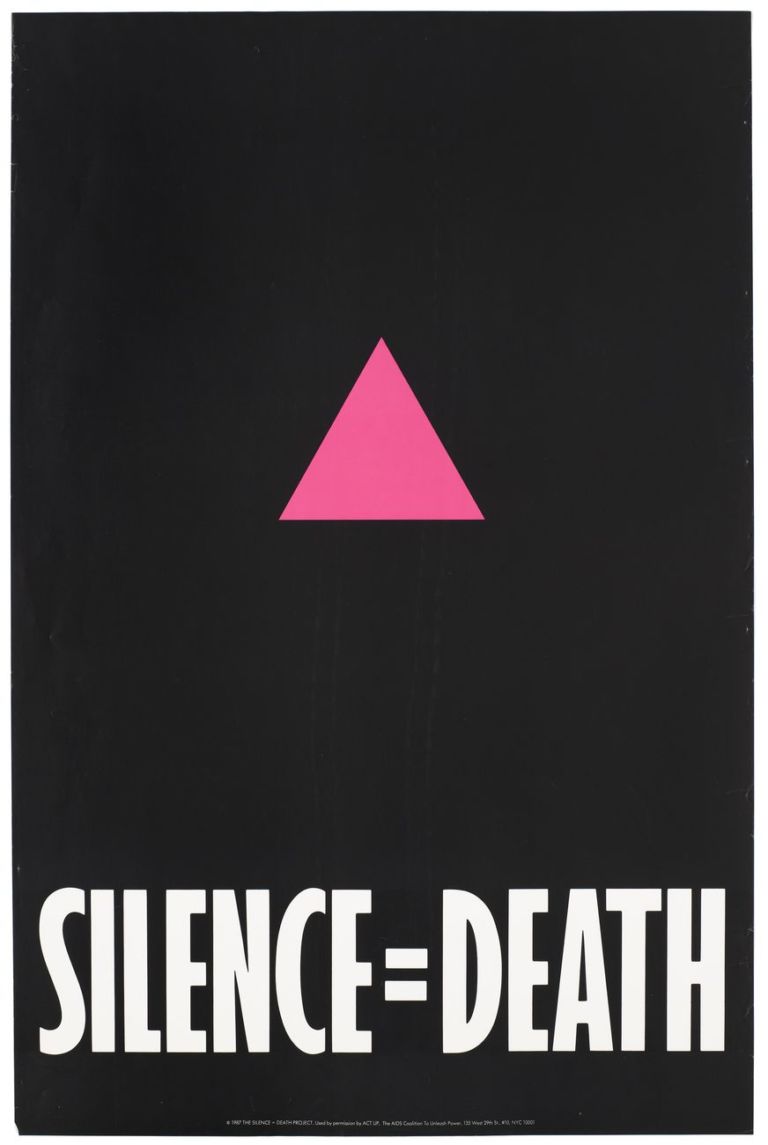 Silence = Death, 1987. ACT-UP, The AIDS Coalition To Unleash Power