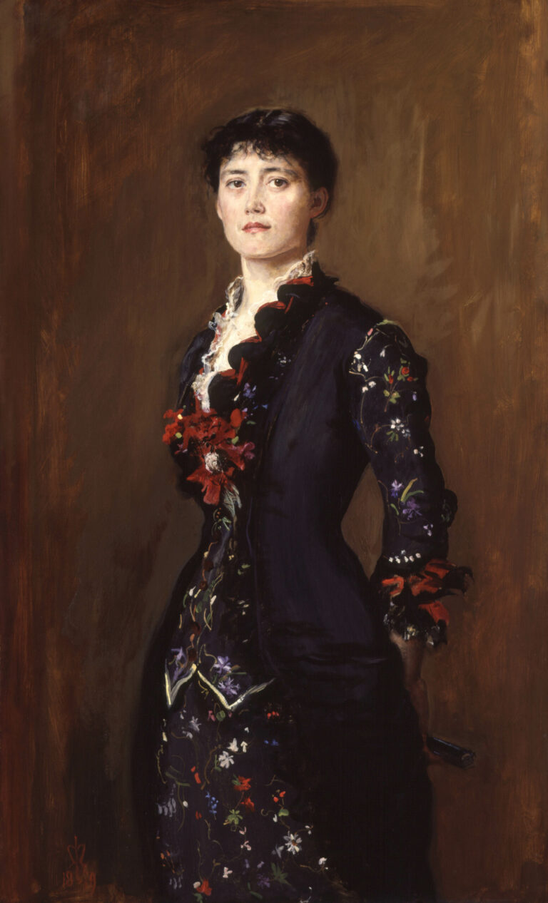 Sir John Everett Millais, 'Louise Jane Jopling (née Goode, later Rowe)', 1879. National Portrait Gallery, London. Purchased with help from the Art Fund and the National Lottery Heritage Fund, 2002