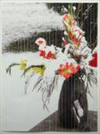 Stefano Arienti, Gladioli Lambrate, 2018, traforatura meccanica su stampa digitale su carta, cm 121,5 x 91. Courtesy l’artista