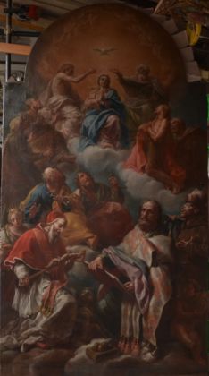 Étienne Parrocel, Incoronazione della Vergine con Santi, 1732. Chiesa Collegiata di Santa Maria degli Angeli, Filottrano
