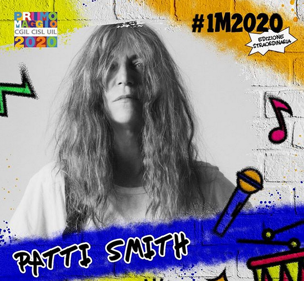 Patti Smith al concertone del 1 maggio - Instagram primomaggioroma