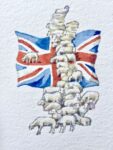 15 3 20 God save the sheep, cm 15x10, acquerello su carta