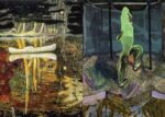 A sinistra, Peter Doig; a destra, Guglielmo Castelli