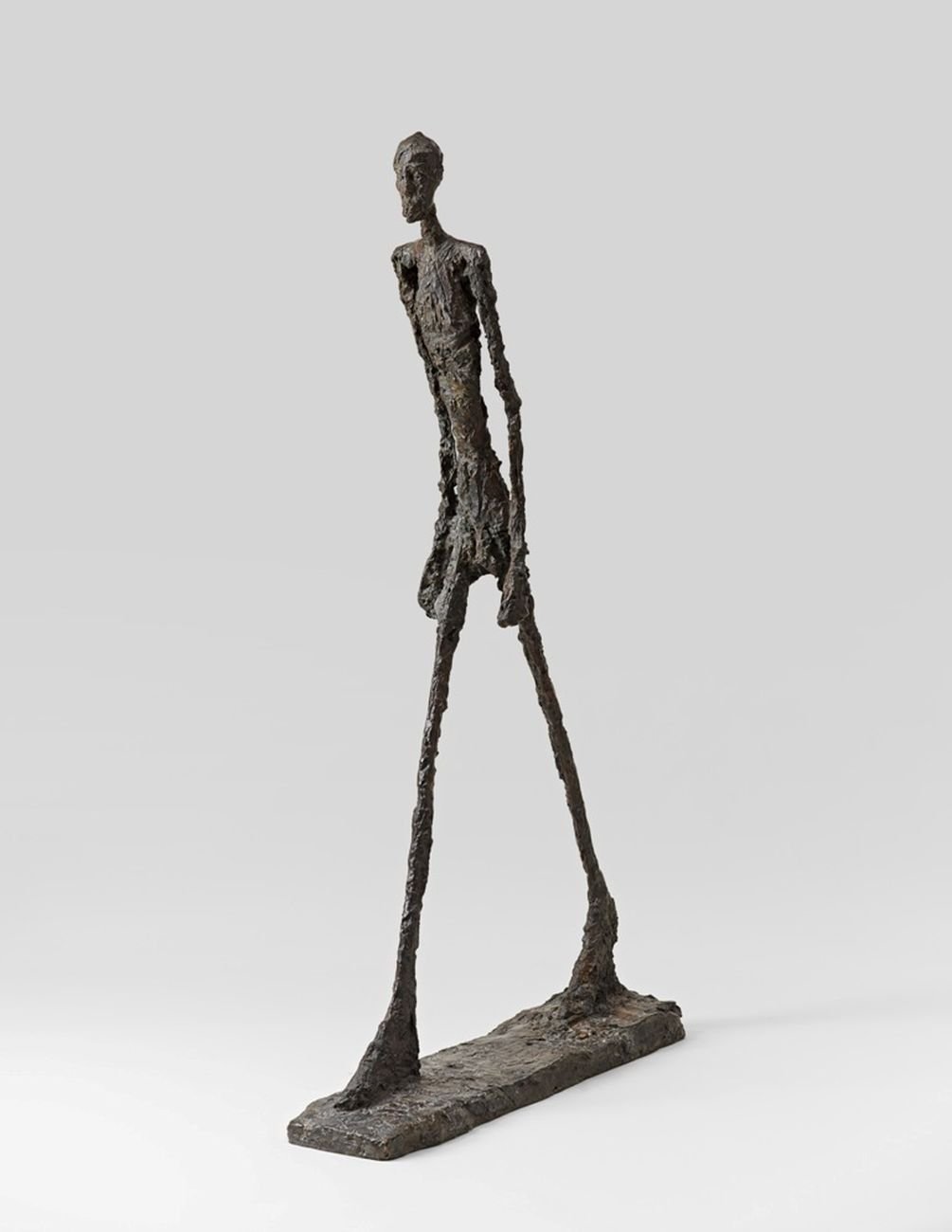 Alberto Giacometti, Uomo che cammina, 1960. Basilea, Fondation Beyeler © Alberto Giacometti Estate