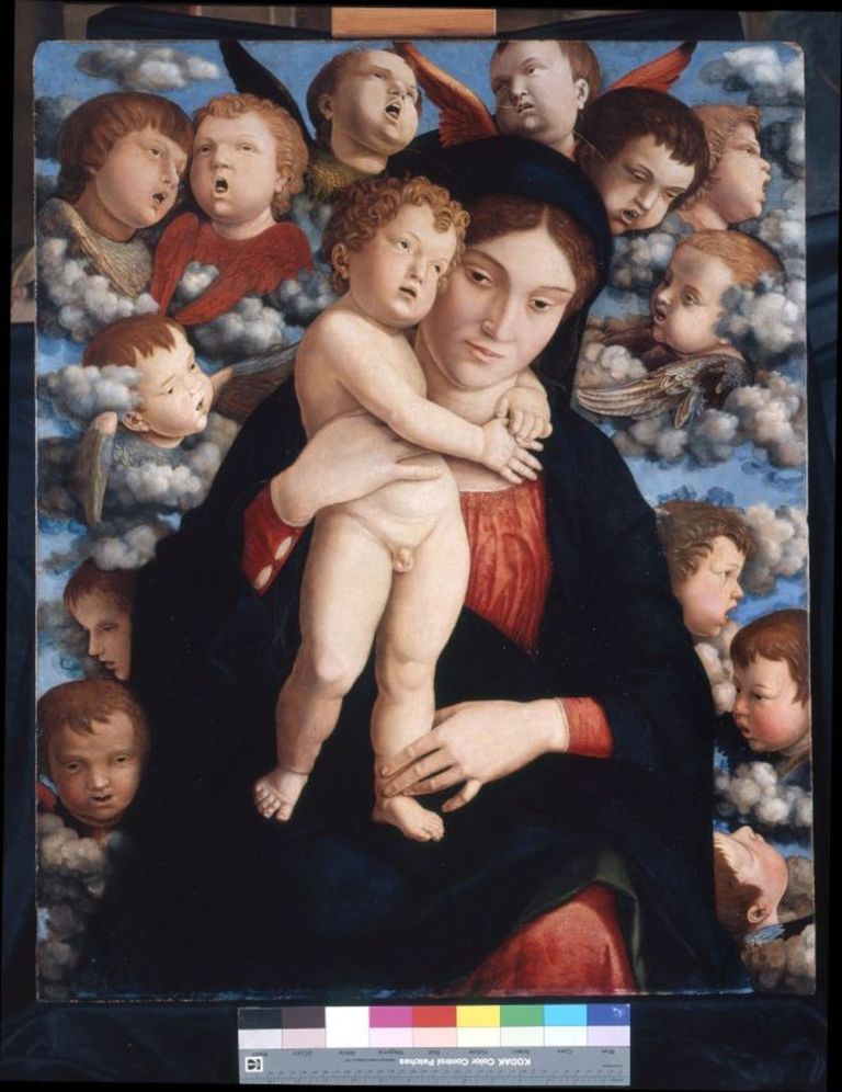 Andrea Mantegna, Madonna dei cherubini, 1485 ca. Pinacoteca di Brera, Milano
