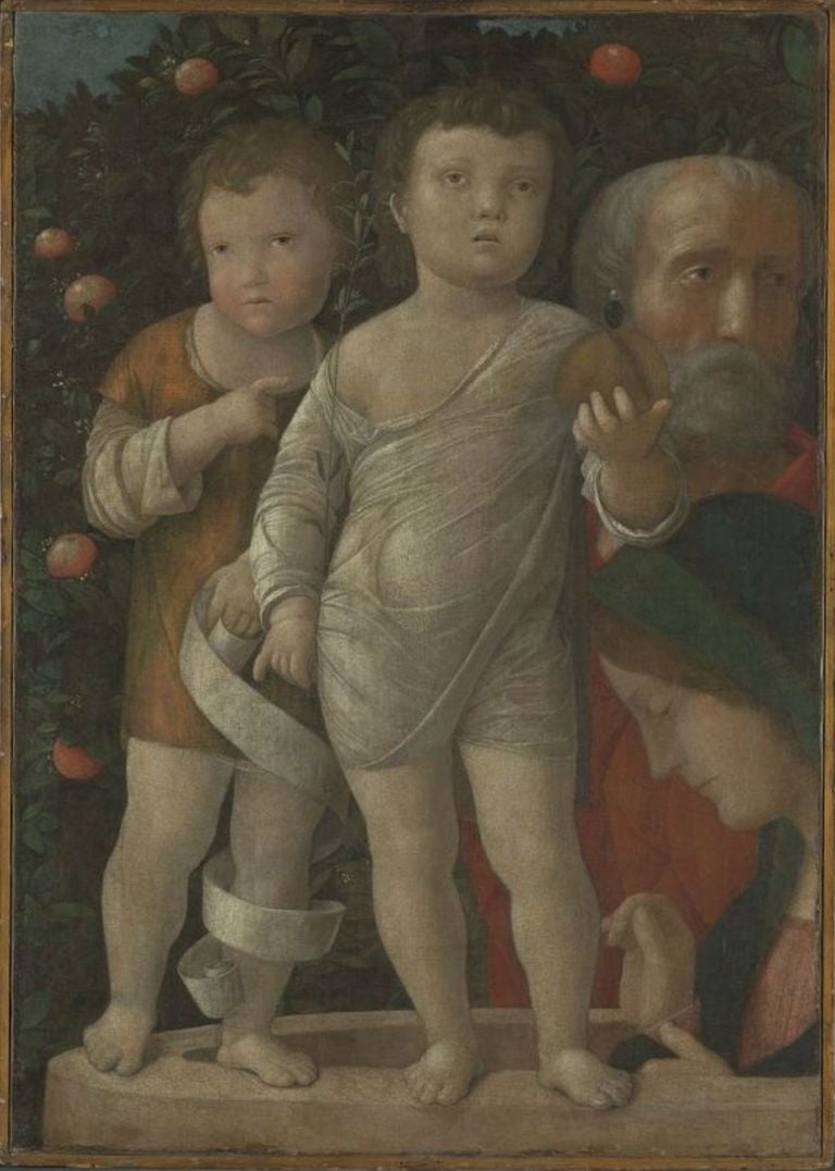 Andrea Mantegna, Sacra Famiglia con San Giovannino, 1500 ca. The National Gallery, Londra