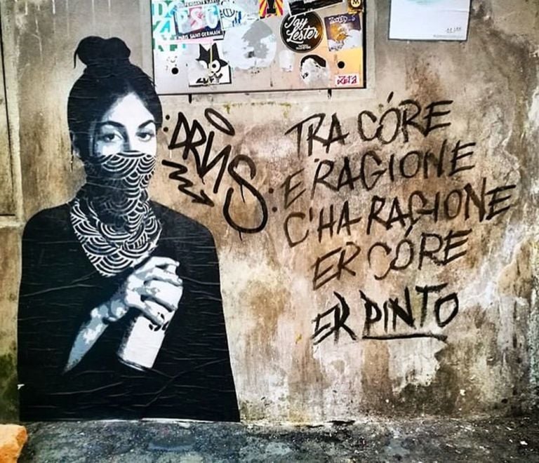 Er Pinto, Quartiere Trastevere, Roma, 2017