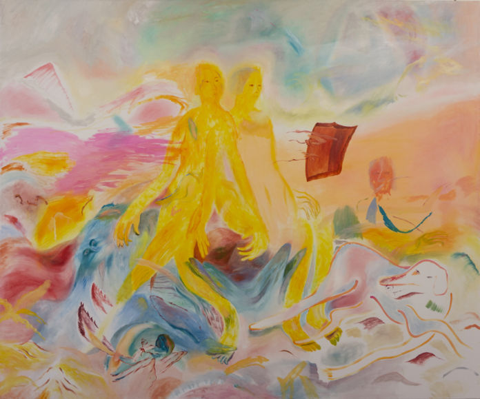 Francesca Banchelli Event 2020, olio e acrilico su cotone, 180 x 150 cm