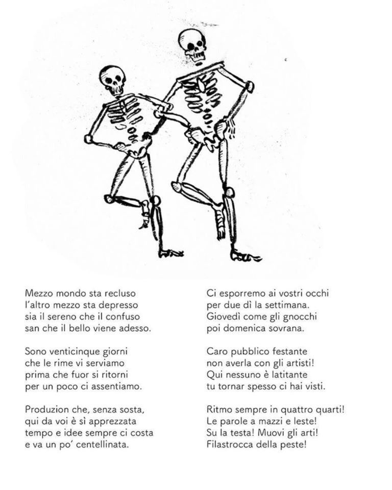 Filastrocche della Peste, 2020. Courtesy Daniele Catalli - Lucio Villani