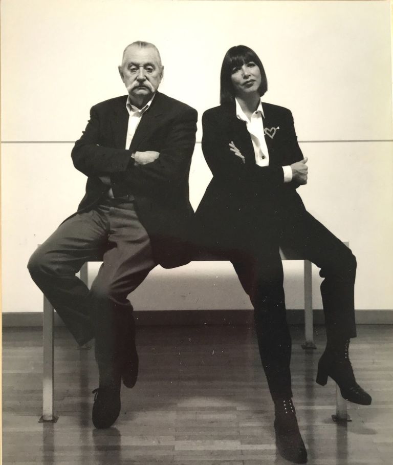 Gisella Borioli con Ettore Sottsass. Courtesy Superstudio