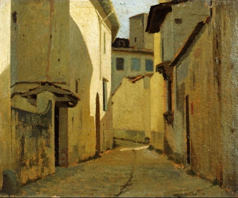 Giuseppe Abbati, Veduta di una strada di campagna, 1860-62 ca. Galleria d’Arte Moderna, Palazzo Pitti, Firenze