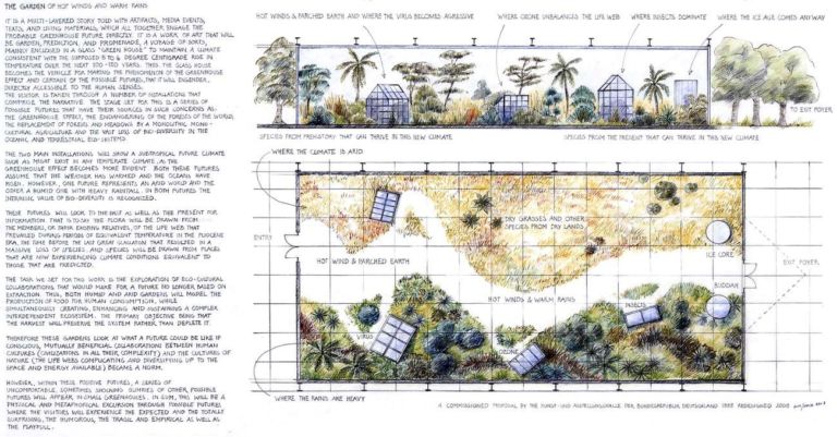 Helen & Newton Harrison, The Garden of Hot Winds and Warm Rains, 1994-95. Photo credits Vera Westergaard