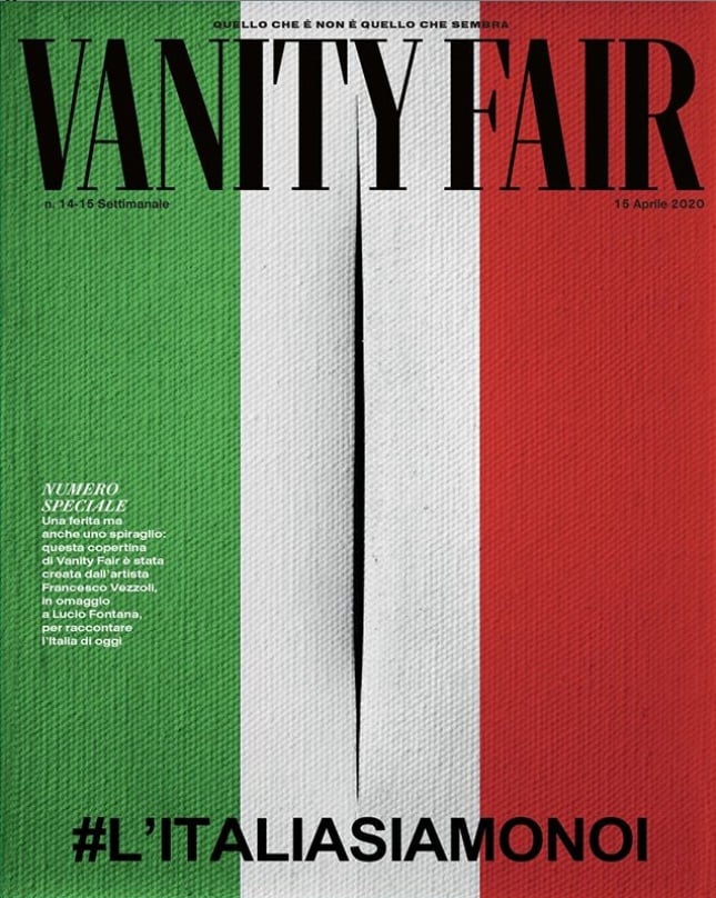 La copertina di Vanity Fair progettata da Francesco Vezzoli