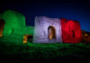 Le Terme di Caracalla illuminate con il Tricolore, 2020
